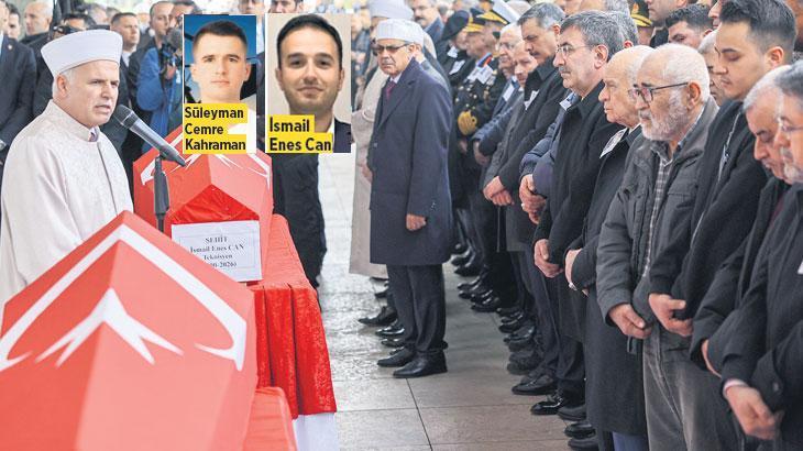 Şehitler son yolculuklarına uğurlandı