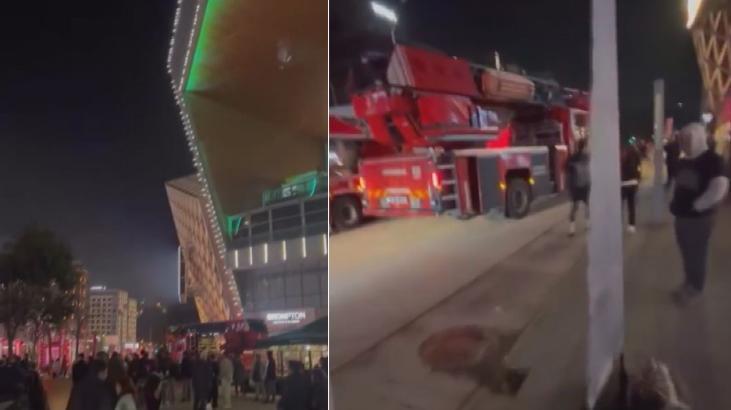 Kağıthane’de AVM’de yangın: Ekiplerin müdahalesi ile yangın söndürüldü