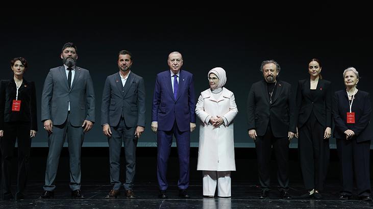 Cumhurbaşkanı Erdoğan, 'Bir Adam Yaratmak' filminin galasına katıldı