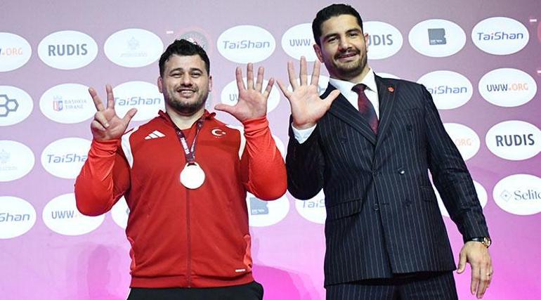 Rıza Kayaalp, 2026 Avrupa Güreş Şampiyonası'nda şampiyonluğa ulaştı, rekoru kırdı!