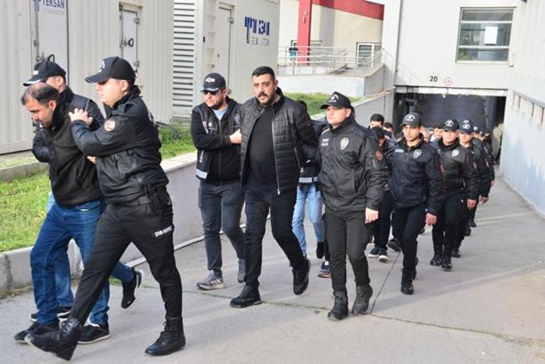 Bayğaralar suç örgütüne operasyon: 287 şüpheli adliyede