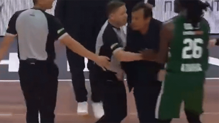 Panathinaikos'ta Ergin Ataman çılgına döndü! Hakemler sakinleştirdi