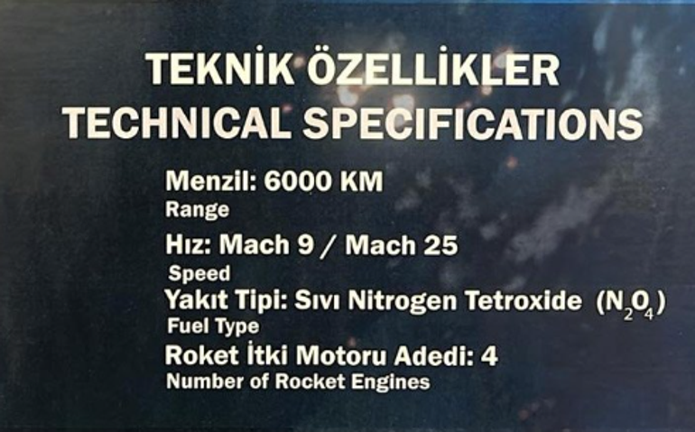 Son dakika... İşte Türkiye'nin 6 bin kilometre menzilli kıtalararası balistik füzesi YILDIRIMHAN