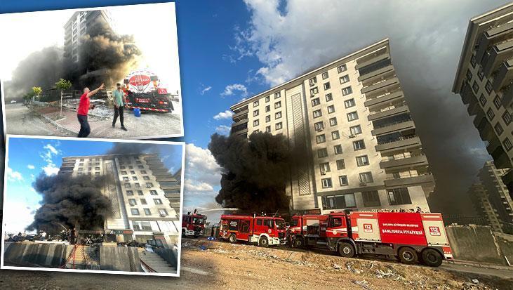 Şanlıurfa’da 10 katlı apartman alevlere teslim oldu! İtfaiye ve TOMA ekipleri yardıma koştu, 7 kişi dumandan etkilendi