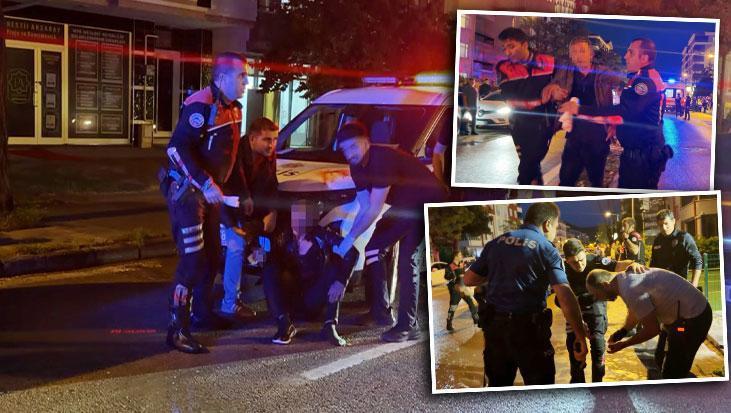 Kızını rahatsız eden gencin kulağını kesip boğazına bıçak dayadı! Polisin çıplak elle müdahalesi büyük faciayı önledi
