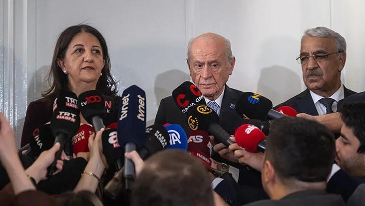 DEM Parti Heyeti, MHP lideri Bahçeli ile görüştü