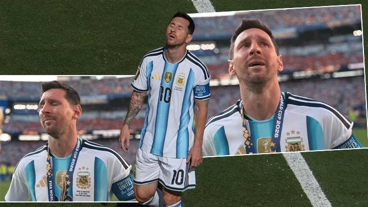 Arjantin finalde kaybetti! Messi gözyaşlarına hakim olamadı