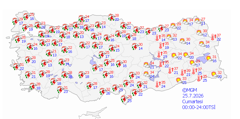 Son dakika... Meteoroloji'den Cumartesi alarmı! Taşkın uyarısı geldi, riskli iller tek tek açıklandı