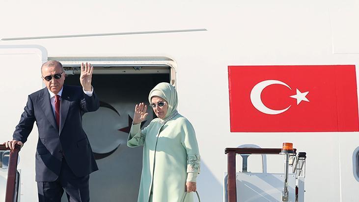 Cumhurbaşkanı Erdoğan Kırgızistan’a gitti
